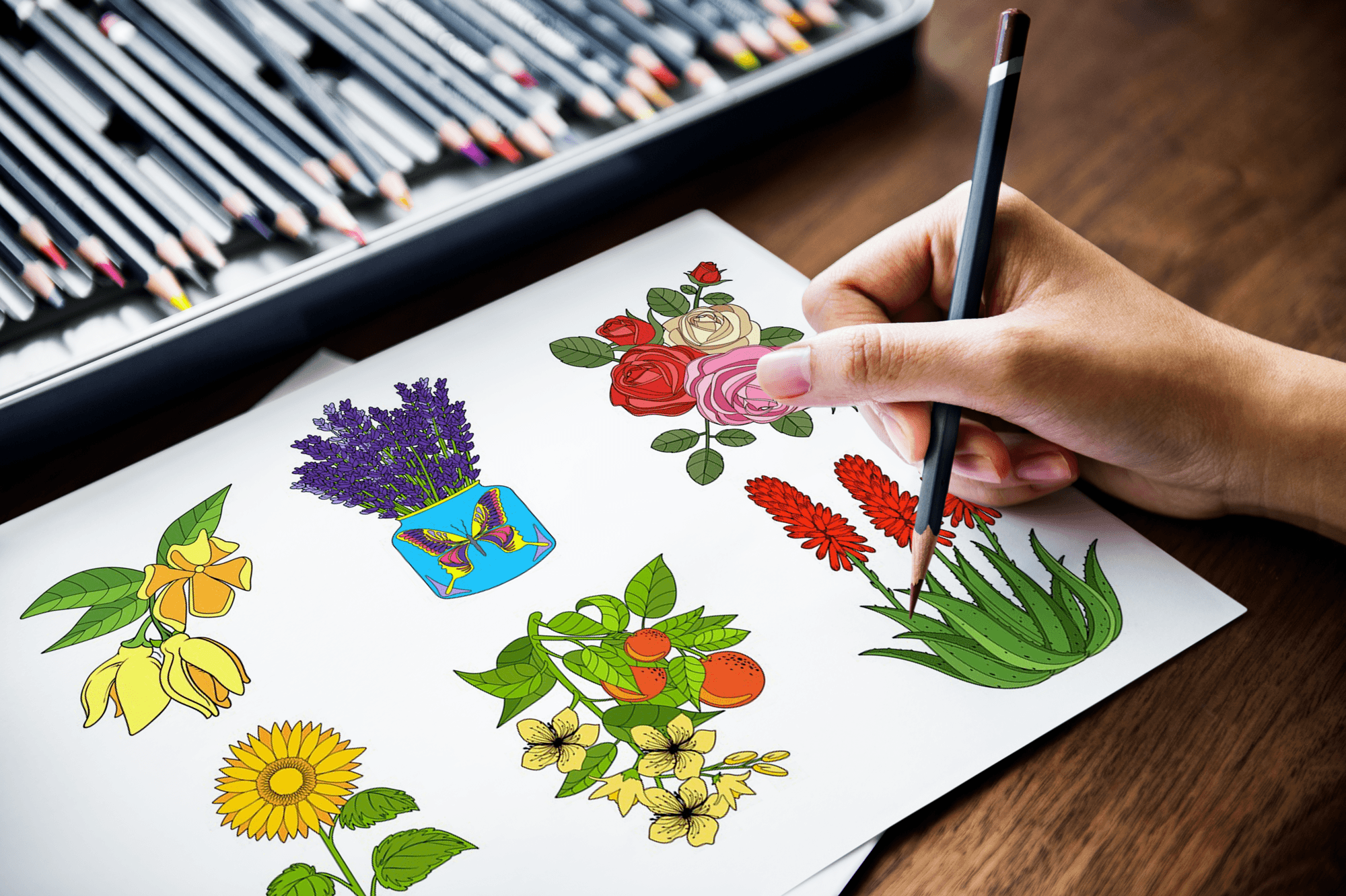 Magical Plants Coloring Pack