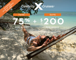 Celebrity Cruises - 75% Off 2nd Guest, 3rd and 4rth Free!